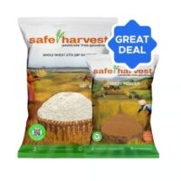 Safe Harvest Wheat Pesticide Free Atta + Safe Harvest Pesticide-Free Jaggery Powder Combo