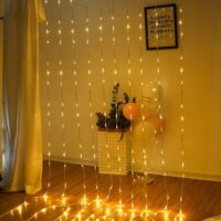 LED Decorative Waterfall Curtain String Light -3X 2.5 Meter-Warm White