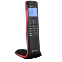 Beetel Newly Launched X95 Flagship Designer Cordless landline,Proudly Designed in India,2.4GHz,Dual Tone,Blue-White LCD,2-Way Speaker Phone,Ringer & Volume Control,Auto Answer,Alarm(X95)(Black/Red)