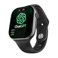 CrossBeats Nexus 2.01” Super AMOLED Display Smart Watch with ChatGPT-Powered| Dynamic Island| 5.3 Bluetooth Calling Smartwatch| Always on| in-app GPS| 60 Hz Refresh Rate | AI Health Tracker -(Black)