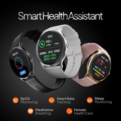 Fire-Boltt Phoenix Pro 1.39" Bluetooth Calling Smartwatch, AI Voice Assistant, Metal Body with 120+ Sports Modes, SpO2, Heart Rate Monitoring (Silver Grey)