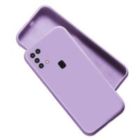 A rtistque Liquid Silicone Flexible Without Camera Protection Soft Back Cover Case for Samsung Galaxy M31 Prime / F41 / M31 - Purple