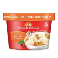 Aashirvaad Instant Meals Mini Idli Sambar Cup 75g, Pack Ready to Eat Indian Breakfast