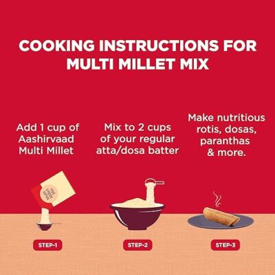 Aashirvaad Nature’s Superfoods Multi Millet Mix, 1kg Pack, Super Nutritious Millet Flour