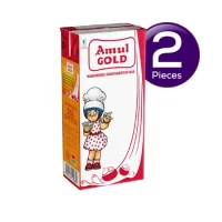 Amul Gold Standardised Homogenised Milk (Tetra Pack) 1 l Combo