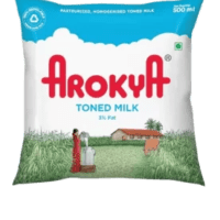 Arokya Toned Fresh Milk (Pouch)