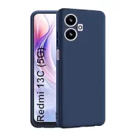 CEDO Redmi 13C (5G) / Poco M6 (5G) Back Cover | Camera Bump Protection & Inner Velvet Fabric Lining | Ultra Slim Matte Soft Rubberised Case Cover (Blue)