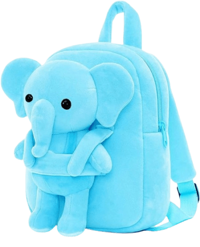 Frantic Kids Velvet School Bag soft plush standard Cute Backpack Baby Girl Preschool Mini Travel Bags Ideal for Baby Girl & Baby Boy & Toddlers Picnic Carry Travelling Bags (2-5 Years)