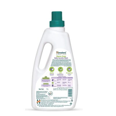 Himalaya Germ Free Baby Laundry Detergent with Plant Based Cleansers & Biodegradable Ingredients | Dermatologically Tested (Bottle, 1 Litre)