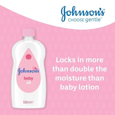 Johnson's Baby Oil 500ml - Pack of 1, 500mL