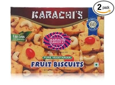 Karachi Bakery Fruit Biscuits, 2 X 400 g