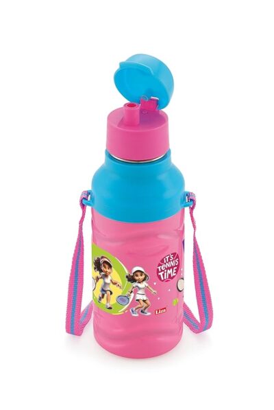 LUCIDO Steel Zee Hot & Cold Insulated Stainless Steel Water Bottle for Kids (Pink, 450 ml, Small)