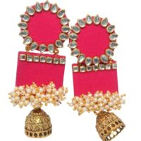 MADHU CRREATIONS handmade fabric earrings stylish trendy attractive college party