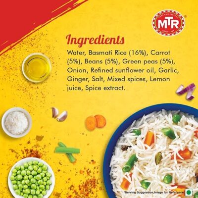 MTR Ready to Eat Vegetable Pulao, 250g