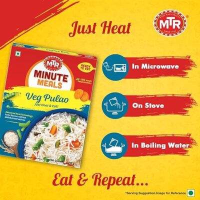 MTR Ready to Eat Vegetable Pulao, 250g