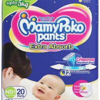 MamyPoko Pants Extra Absorb Baby Diapers, New Born (Pack of 20)