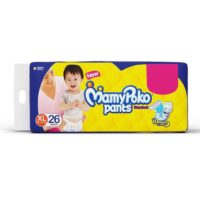 MamyPoko Pants Standard Baby Diapers, Extra Large (12 - 17 kg), Pack of 26