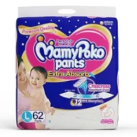 Mamypoko Pants Extra Absorb Diaper, Large (Pack of 62) for Kids