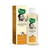 Mother Sparsh Cold Pressed Coconut Oil for Baby Massage, Skin & Hair Care | 100% Natural Baby Oil for New Born | 200ml
