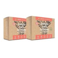 Nourish Organics Ginger Oats Cookies, 120gm each (Pack of 2) Rich in Fibre | Wheat Free | No Refined Sugar | Clean Label