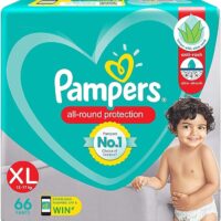 Pampers All Round Protection Anti Rash Diapers Pants for Babies, Lotion with Aloe Vera, 66 Count (X-Large)