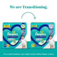 Pampers All round Protection Pants Style Baby Diapers, XXX-Large (XXXL) Size, 22 Count, Anti Rash Blanket, Lotion with Aloe Vera, 17+ kgs Diapers