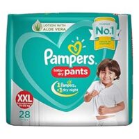 Pampers Baby Dry Pants Lotion with Aloe Vera (XXL) -28 Pieces