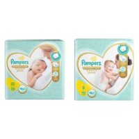 Pampers Premium Care Pants Diapers, Extra Small (XS), NB 24 Count & Pampers Premium Care Pants Diapers, Small, S 72 Count