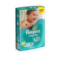 Pampers Taped Baby Diapers, Medium, (MD),White,66 count