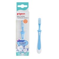 Pigeon Baby Training Toothbrush Lesson 3,For 12- 18 Month Babies,Green
