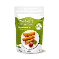 Prolicious 2X Protein Oats Chilla Mix | Plant based | Nutritious | No Maida | No Palm Oil | No Trans-Fat | Ready to Cook | High Protein Premix - 400g Pack