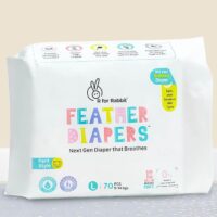 R for Rabbit Large L Size Premium Feather Diaper for Baby 9 to 14 kgs (70 Pack Offer)