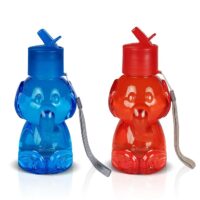 Seama Appu Plastic Sipper Bottle, Set of 2, Each 500ml, Multicolor | BPA Free & 100% Leak Proof | Elephant Theme Kids Bottle | Perfect for School kids and Childrens | Toy Water Bottles for Kids
