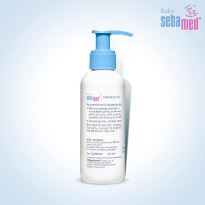 Sebamed Baby Massage Oil 150ml| Contains Soya Oil & Vitamin F |Non greasy | Does not solidify