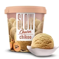 Slow Churn Chikoo Ice Cream Tub