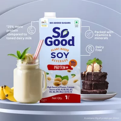 So Good Plant Based Soy Beverage Protein+ Tetrapack