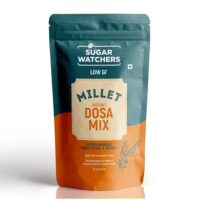 Sugar Watchers Millet Instant Dosa Mix | No Maida | Low GI | Diabetic Friendly | For Weight Loss | 100% Natural - No palm oil or preservatives | Sustainable and Vegan | Good For Heart Health | Suitable for Kids and good for entire family | 200 gm