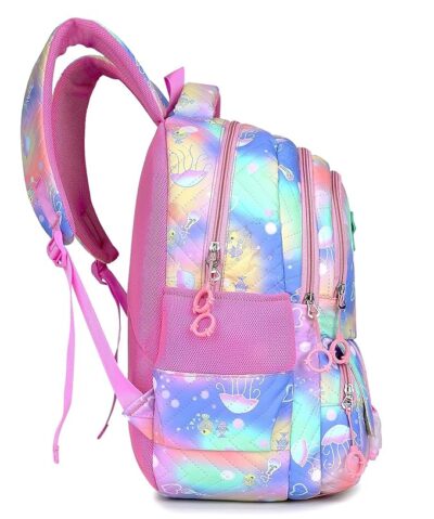 TRUE HUMAN School Bag for Girls, Lightweight Casual Backpacks for Women,Stylish and Trendy College Backpacks for Girls (RAINBOW SERIES)