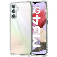 TheGiftKart Shockproof Back Cover Case For Samsung Galaxy M34 5G/F34 5G|Raised Bumps For Camera&Screen Protection|Ultra Clear Soft Silicone Back Cover Case For Samsung M34 5G/F34 5G(Transparent)