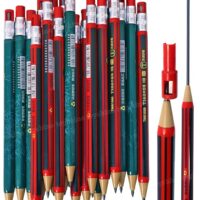 Toyshine Pack of 20 Mechanical Pencil Set, 2.0 HB Graphite Leads Mechanical Pencils with inbuilt sharpener - Red & Green