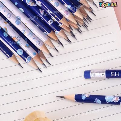Toyshine Pack of 30 Pencils Thick Strong Grip Pencils, Suitable for School, Kids Art Drawing Drafting Sketching Shading - Space Blue