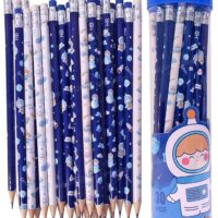Toyshine Pack of 30 Pencils Thick Strong Grip Pencils, Suitable for School, Kids Art Drawing Drafting Sketching Shading - Space Blue
