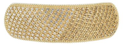 Yumi Hair Accessories Designer and Stylish Back Center Clip (Golden with Pearl)
