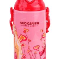 Zest 4 Toyz Water Bottle For Kids with Straw Cute Non-Toxic BPA Free Kids Water Bottle for School Home Outdoor Picnic Kindergarden ((420 ML) Pink
